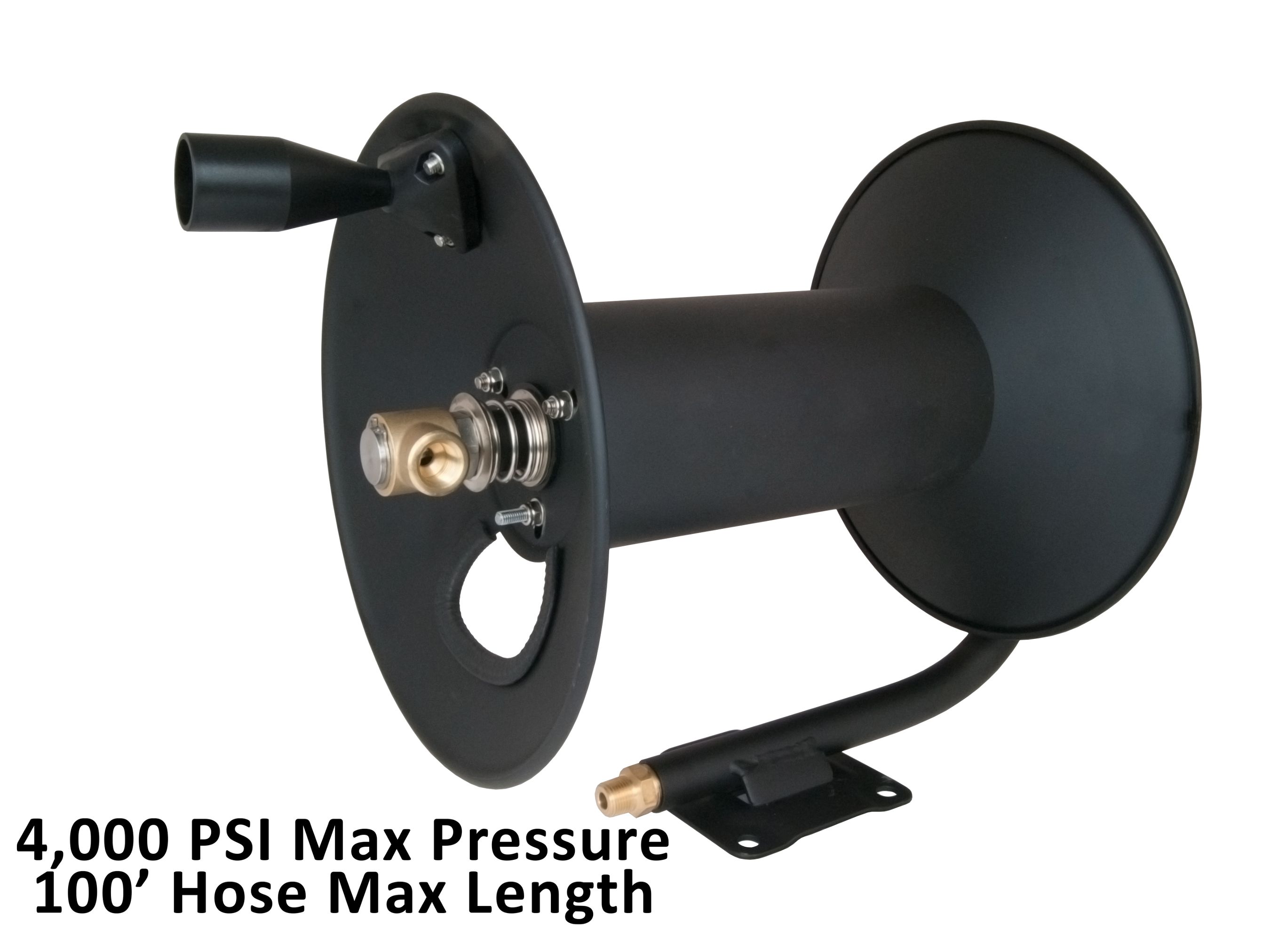 4000 Psi Stainless Steel Pressure Washer Hose Reel for 50' of Pressure  Washer Hose
