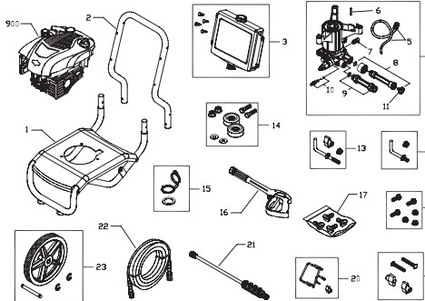 craftsman 020277-1 power washer replacement parts