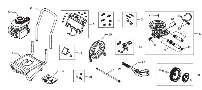 Troybilt 020296-0 pressure washer parts, breakdown, manual, and upgrade ...