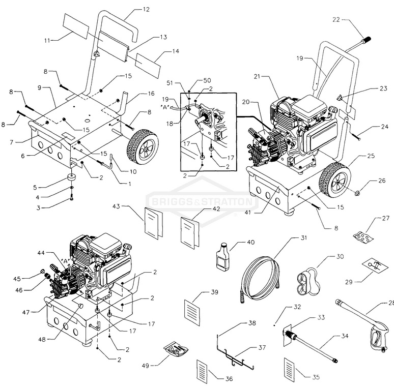 Generac pressure washer model 1331-0 replacement parts, pump breakdown ...