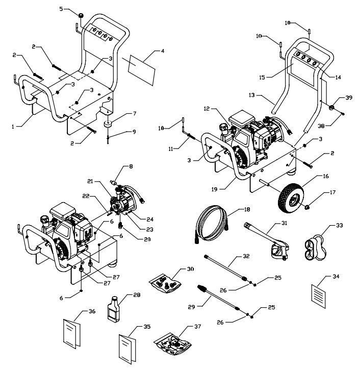 Generac pressure washer model 1450-2 replacement parts, pump breakdown ...