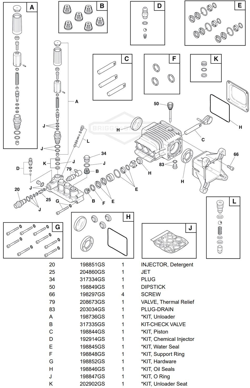 POWERBOSS 020454-03 Pressure Washer Parts, replacement parts, repair ...