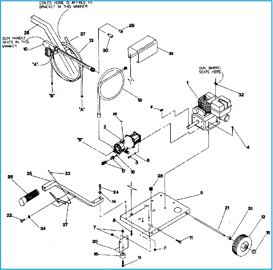 Sears & Craftsman Pressure Washer model 580741700 replacement parts and ...