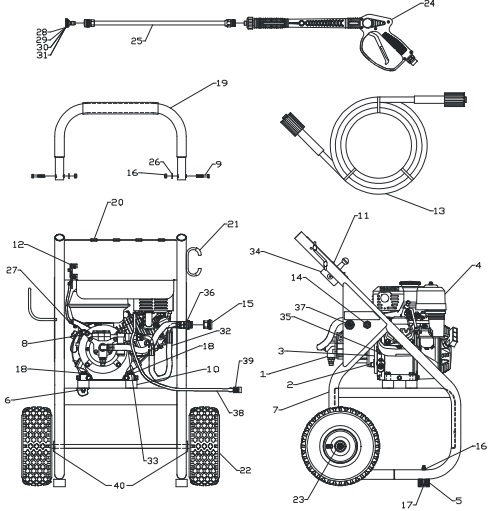 coleman pw0912500 pressure washer help