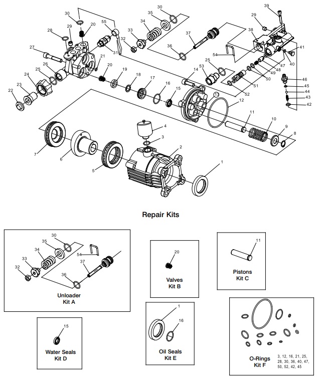 Ex-Cell Pressure Washer model PWZ0163100.02 Replacement Parts.