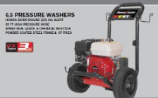2700 PSI @ 3.0 GPM MODEL P2765HC 2700 PSI @ 3.0 GPM MODEL P2765HC