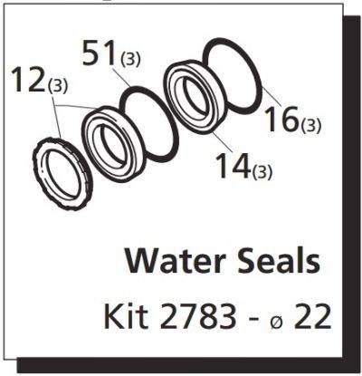 Water Seal Kit - 22mm