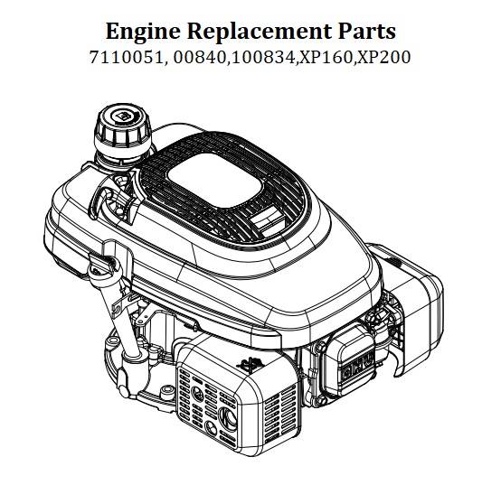 SIMPSON, XP200A Engine Parts